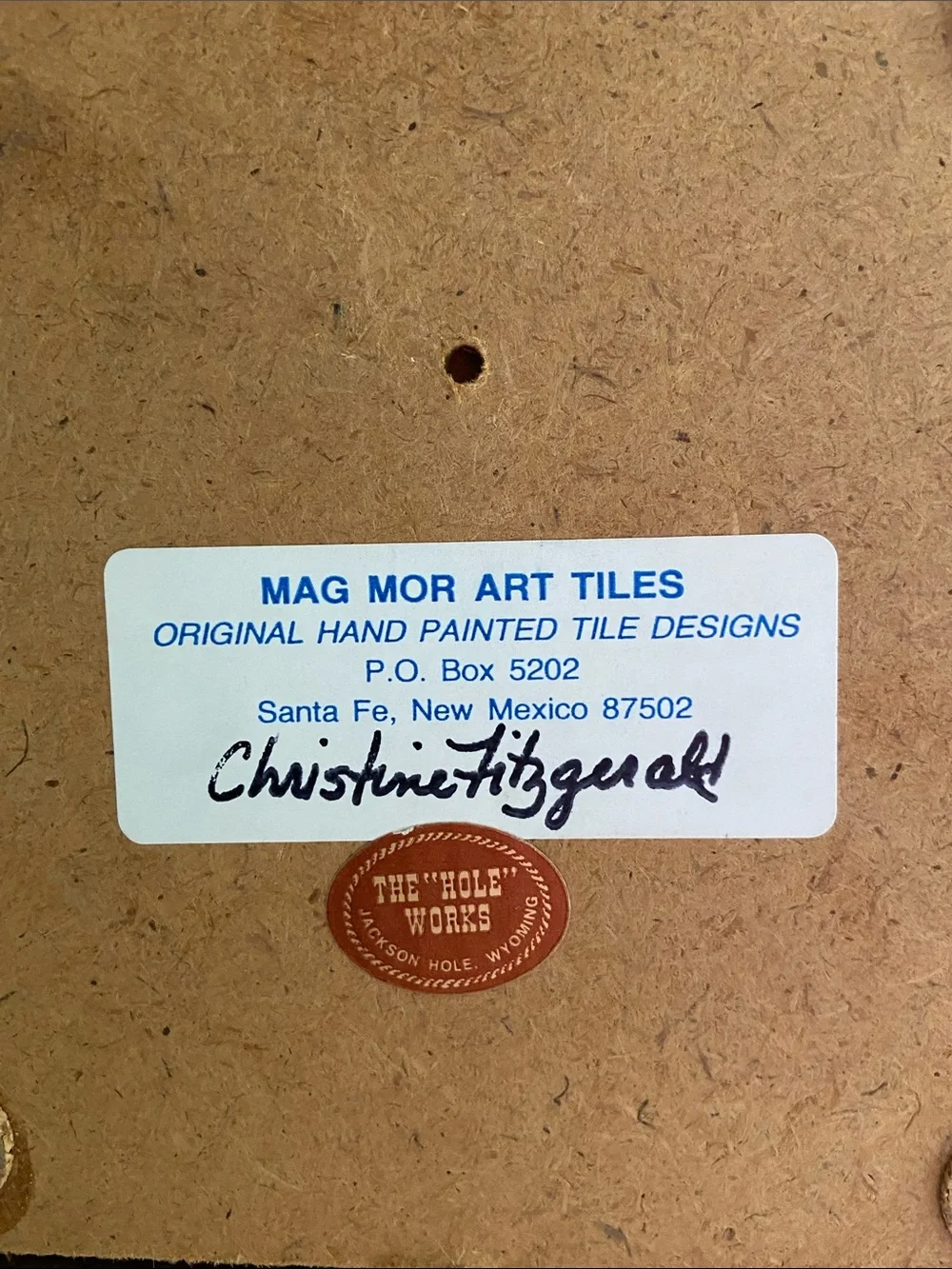 Mag Mor Art Tiles Santa Fe Hand Painted Tile Christine Fitzgerald